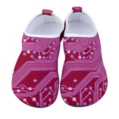 Pink Circuit Pattern Women s Sock-style Water Shoes by Ket1n9