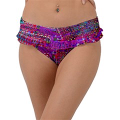 Technology Circuit Board Layout Pattern Frill Bikini Bottoms by Ket1n9