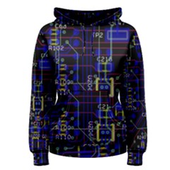 Technology Circuit Board Layout Women s Pullover Hoodie by Ket1n9