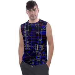 Technology Circuit Board Layout Men s Regular Tank Top by Ket1n9