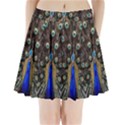 Peacock Pleated Mini Skirt View1