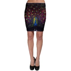 Beautiful Peacock Feather Bodycon Skirt by Ket1n9