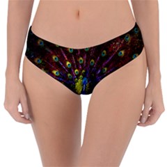 Beautiful Peacock Feather Reversible Classic Bikini Bottoms by Ket1n9