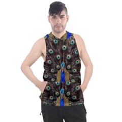 Peacock Men s Sleeveless Hoodie by Ket1n9