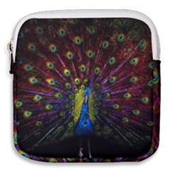 Beautiful Peacock Feather Mini Square Pouch by Ket1n9