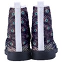 Peacock Kid s High-Top Canvas Sneakers View4