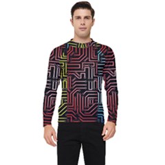 Circuit Board Seamless Patterns Set Men s Long Sleeve Rash Guard by Ket1n9