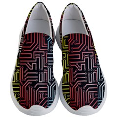 Circuit Board Seamless Patterns Set Women s Lightweight Slip Ons by Ket1n9