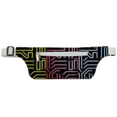 Circuit Board Seamless Patterns Set Active Waist Bag by Ket1n9