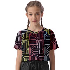 Circuit Board Seamless Patterns Set Kids  Basic T-shirt by Ket1n9