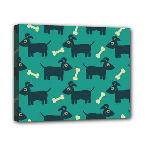 Happy-dogs Animals Pattern Canvas 10  X 8  (stretched) by Ket1n9