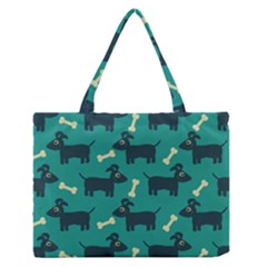 Happy-dogs Animals Pattern Zipper Medium Tote Bag by Ket1n9