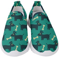 Happy-dogs Animals Pattern Kids  Slip On Sneakers by Ket1n9