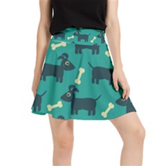 Happy-dogs Animals Pattern Waistband Skirt by Ket1n9