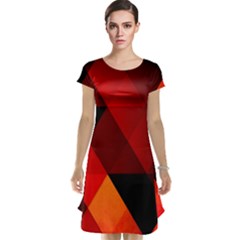 Abstract Triangle Wallpaper Cap Sleeve Nightdress by Ket1n9