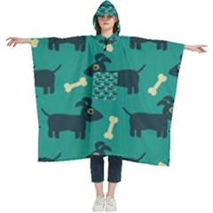 Happy-dogs Animals Pattern Women s Hooded Rain Ponchos by Ket1n9