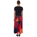 Abstract Triangle Wallpaper Flared Maxi Skirt View2