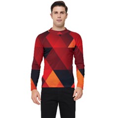 Abstract Triangle Wallpaper Men s Long Sleeve Rash Guard by Ket1n9