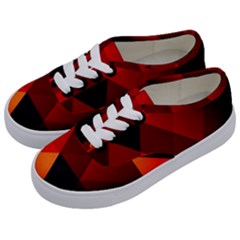 Abstract Triangle Wallpaper Kids  Classic Low Top Sneakers by Ket1n9