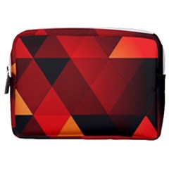 Abstract Triangle Wallpaper Make Up Pouch (medium)