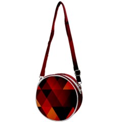 Abstract Triangle Wallpaper Crossbody Circle Bag by Ket1n9