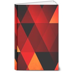 Abstract Triangle Wallpaper 8  X 10  Hardcover Notebook by Ket1n9