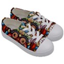 Wood Sculpture Bali Logo Kids  Low Top Canvas Sneakers View3