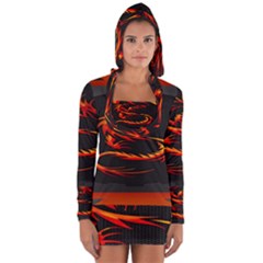 Dragon Long Sleeve Hooded T-shirt by Ket1n9