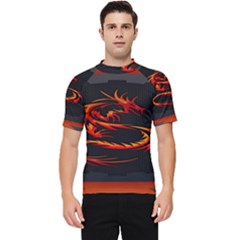 Dragon Men s Short Sleeve Rash Guard by Ket1n9