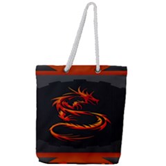 Dragon Full Print Rope Handle Tote (large) by Ket1n9