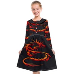 Dragon Kids  Midi Sailor Dress by Ket1n9