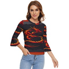 Dragon Bell Sleeve Top