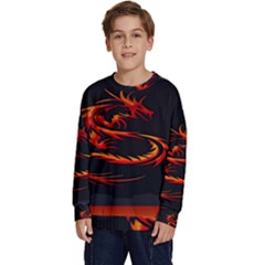 Dragon Kids  Crewneck Sweatshirt by Ket1n9