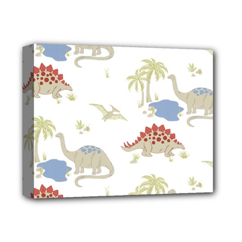 Dinosaur Art Pattern Deluxe Canvas 14  X 11  (stretched) by Ket1n9