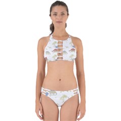 Dinosaur Art Pattern Perfectly Cut Out Bikini Set by Ket1n9