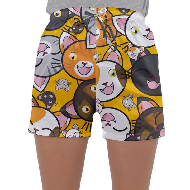 Cats-cute-kitty-kitties-kitten Sleepwear Shorts