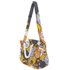 Cats-cute-kitty-kitties-kitten Rope Handles Shoulder Strap Bag by Ket1n9