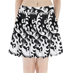 Ying Yang Tattoo Pleated Mini Skirt by Ket1n9