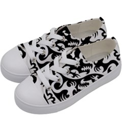 Ying Yang Tattoo Kids  Low Top Canvas Sneakers by Ket1n9