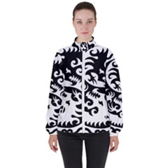 Ying Yang Tattoo Women s High Neck Windbreaker by Ket1n9