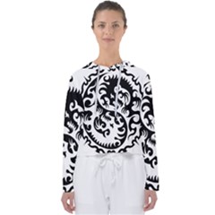 Ying Yang Tattoo Women s Slouchy Sweat by Ket1n9