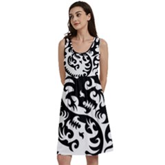 Ying Yang Tattoo Classic Skater Dress by Ket1n9