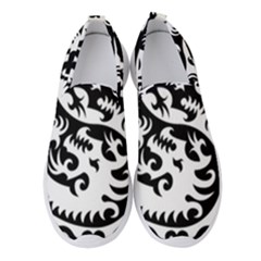 Ying Yang Tattoo Women s Slip On Sneakers by Ket1n9