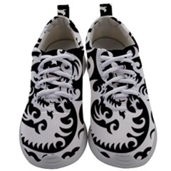 Ying Yang Tattoo Mens Athletic Shoes by Ket1n9