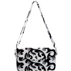 Ying Yang Tattoo Removable Strap Clutch Bag by Ket1n9