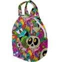 Crazy Illustrations & Funky Monster Pattern Travel Backpack View1