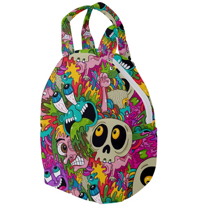 Crazy Illustrations & Funky Monster Pattern Travel Backpack