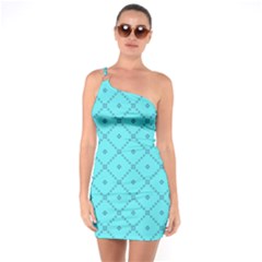 Pattern-background-texture One Shoulder Ring Trim Bodycon Dress by Ket1n9