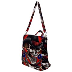 Confederate Flag Usa America United States Csa Civil War Rebel Dixie Military Poster Skull Crossbody Backpack