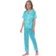 Pattern-background-texture Kids  Satin Short Sleeve Pajamas Set by Ket1n9